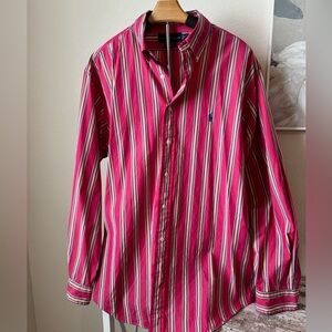 Ralph Lauren men’s pink button down shirt.